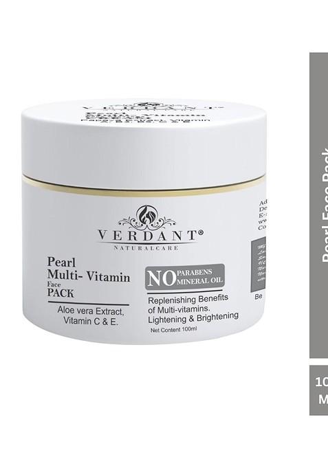 Verdant Natural Care Lightening Brightening Pearl Multi Vitamin Face Pack 100Ml