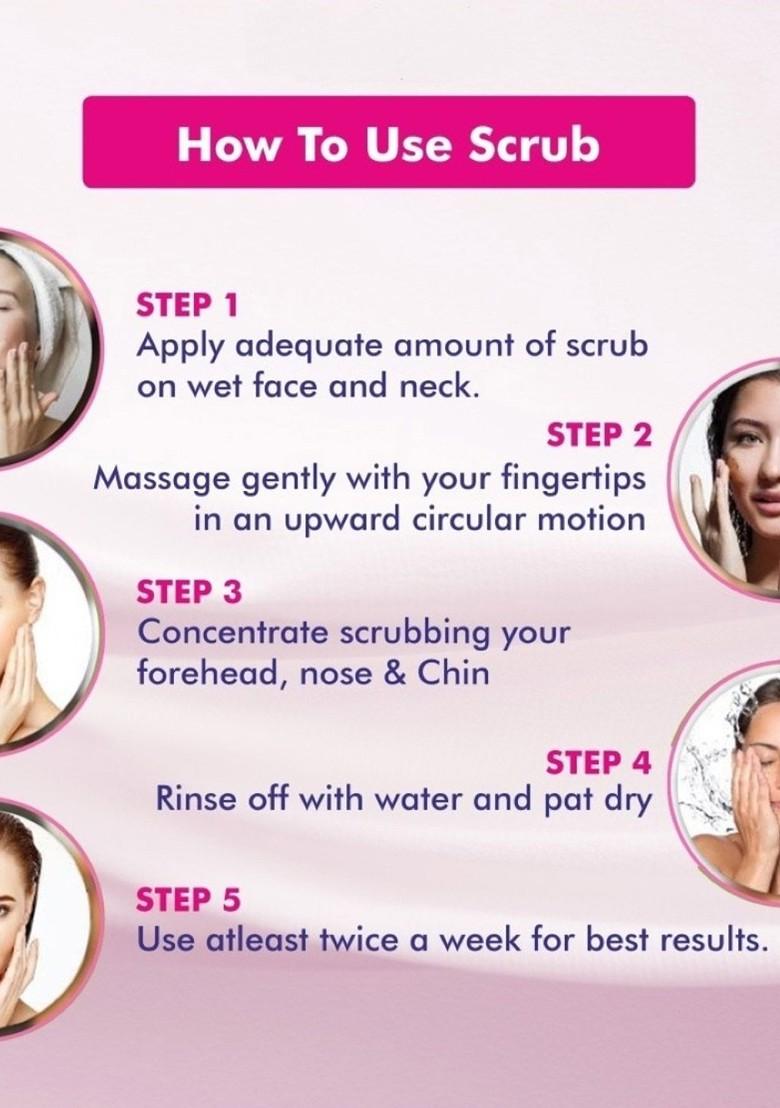 Feelhigh Set Of 2 Charcoal Gold Scrub For Face Body Exfoliators 500 Ml Each