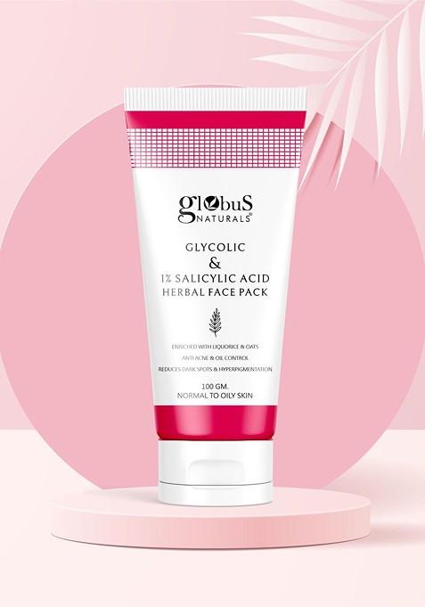 Globus Naturals Anti Acne Glycolic 1 Salicylic Acid Face Pack 100 G