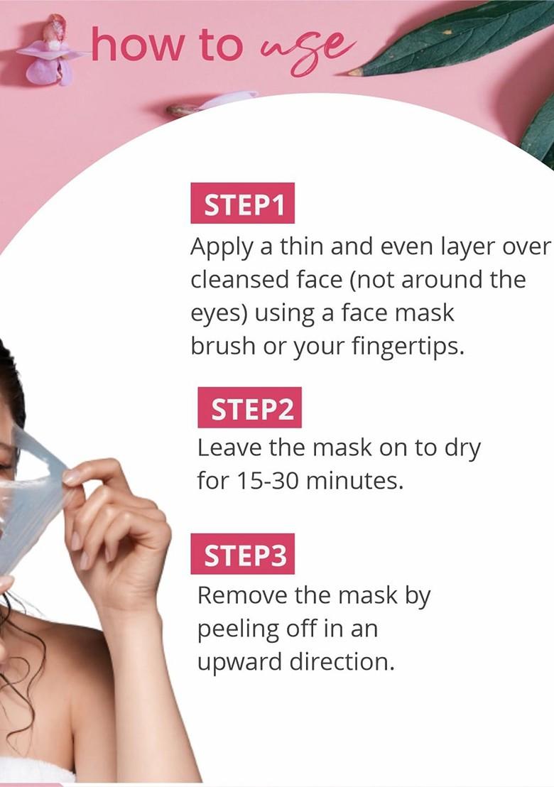 Globus Naturals Set Of 5 Glycolic 1 Salicylic Acid Anti Acne Peel Off Mask 100Ml Each