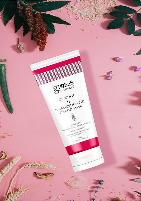 Globus Naturals Glycolic 1 Salicylic Acid Anti Acne Peel Off Mask 100 G