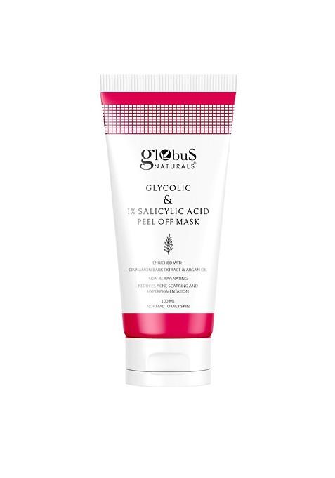 Globus Naturals Glycolic 1 Salicylic Acid Anti Acne Peel Off Mask 100 G
