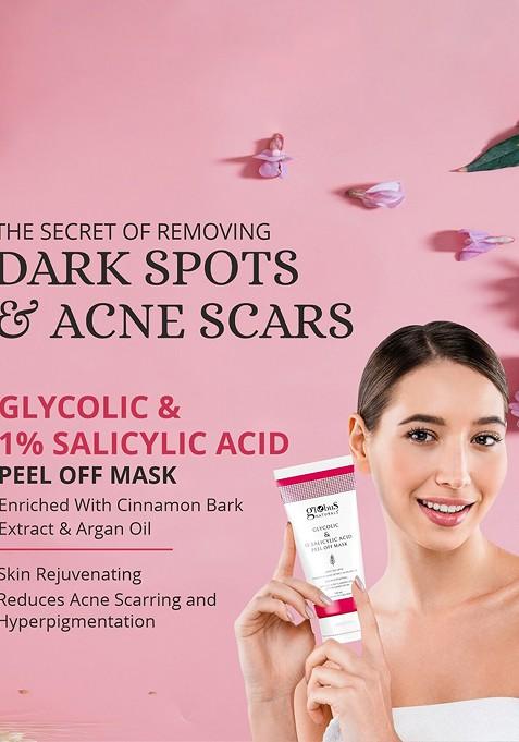 Globus Naturals Glycolic 1 Salicylic Acid Anti Acne Peel Off Mask 100 G