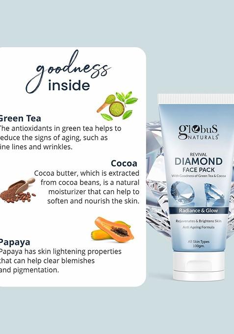 Globus Naturals Revival Diamond Face Pack 100 G