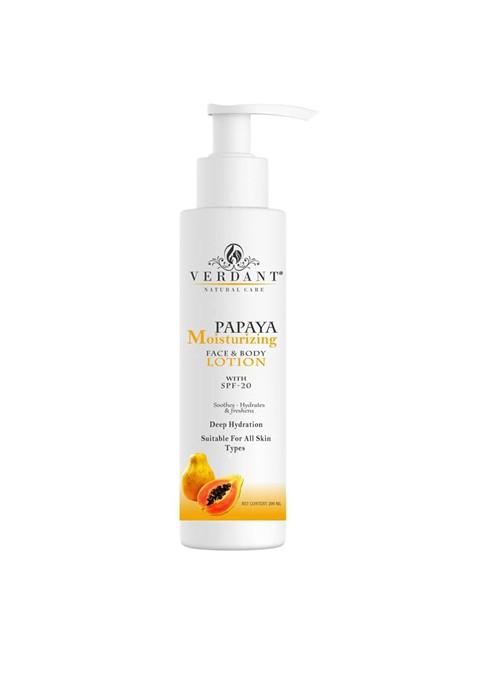 Verdant Natural Care Papaya Moisturizing Face Body Lotion 200Ml