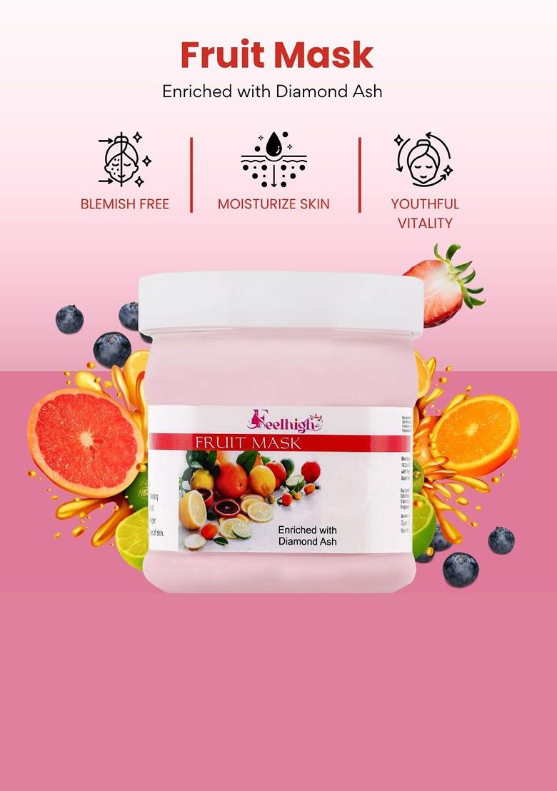 Feelhigh Set Of 2 Mix Fruit Natural Skin Brightening Mask With Orange Peel 500Ml Each