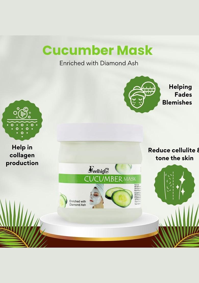 Feelhigh Set Of 2 Skin Glowing Cucumber Face Masks 500Ml Each