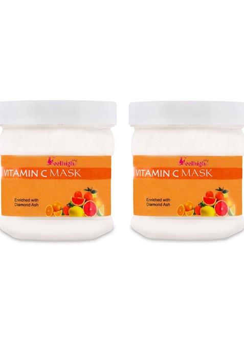 Feelhigh Set Of 2 Vitamin C Face Mask 500 Ml Each
