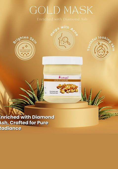 Feelhigh Set Of 2 Skin Brightening Gold Face Masks 500 Ml Each
