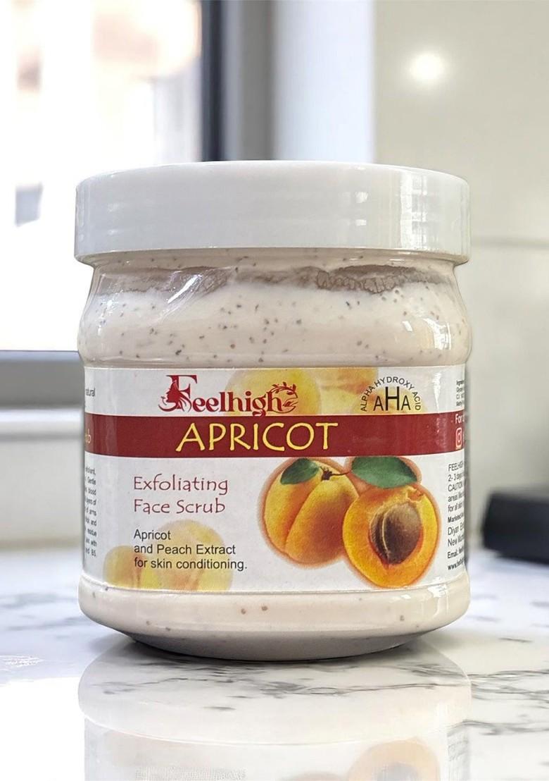Feelhigh Set Of 2 Apricot Exfoliating Face Scrub With Peach Extract 500 Ml Each