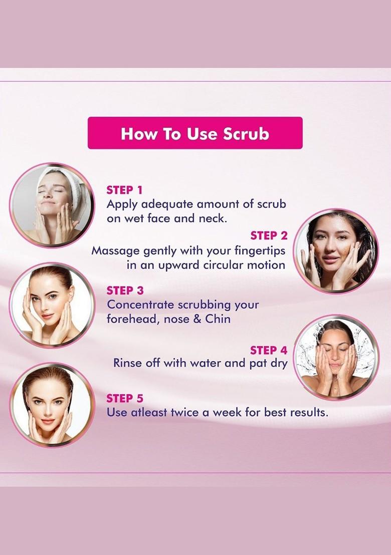 Feelhigh Set Of 2 Apricot Exfoliating Face Scrub With Peach Extract 500 Ml Each