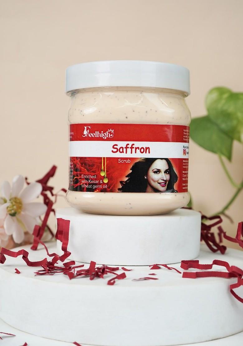 Feelhigh Set Of 2 Saffron Scrub With Wheat Germ Oil 500 Ml Each