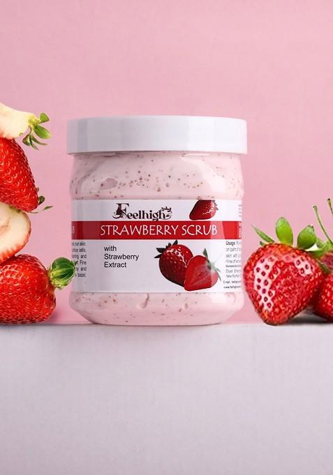 Feelhigh Set Of 2 Papaya Scrub Strawberry For Face Body Exfoliators 500 Ml Each