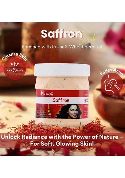 Feelhigh Set Of De Tan Saffron Scrub For Face Body 500 Ml Each