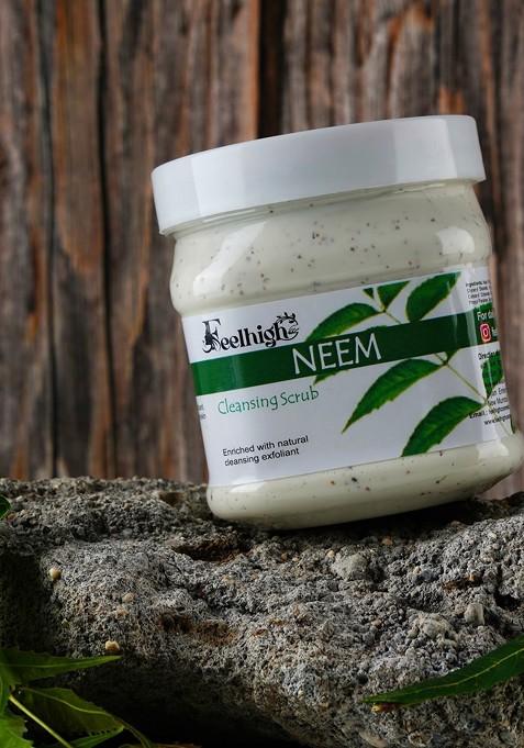 Feelhigh Neem Cleansing Scrub For Face Body 500Ml
