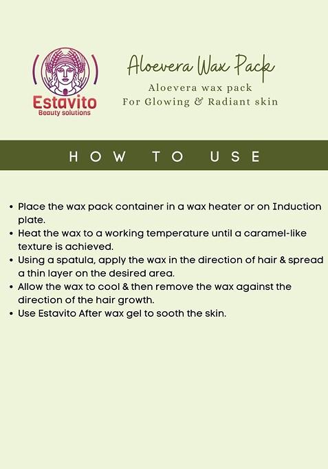 Estavito Aloevera Facial Hair Removing Wax Pack 80 Gm