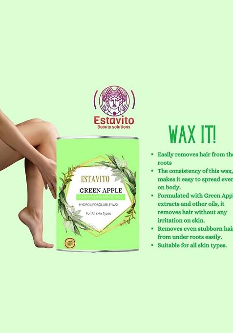 Estavito Green Apple Hair Tan Removal Wax 780Ml