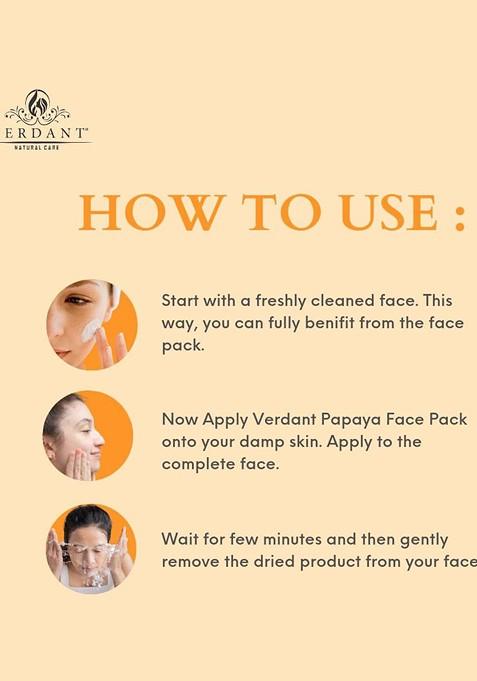 Verdant Natural Care Papaya Multi Vitamin Face Scrub With Licorice Extract 100Ml