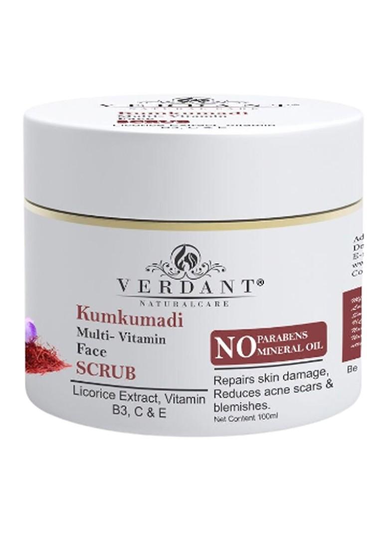 Verdant Natural Care Kumkumadi Multi Vitamin Face Scrub With Licorice Extract 100 Ml