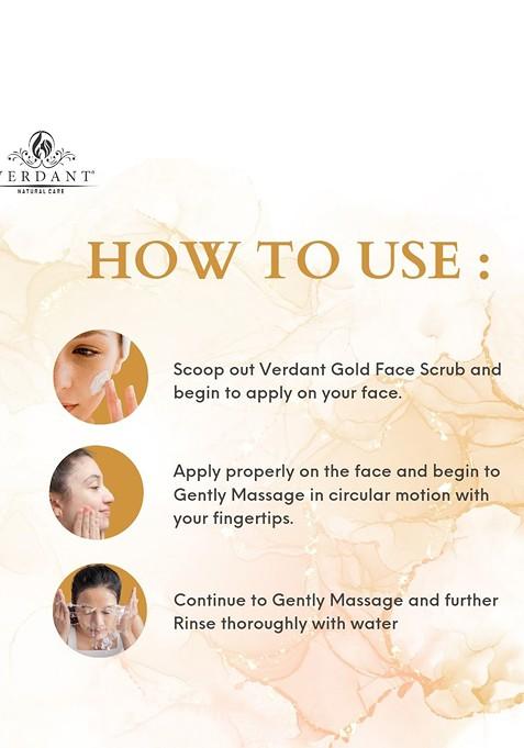 Verdant Natural Care Gold Multi Vitamin Face Scrub With Licorice Extract 100 Ml