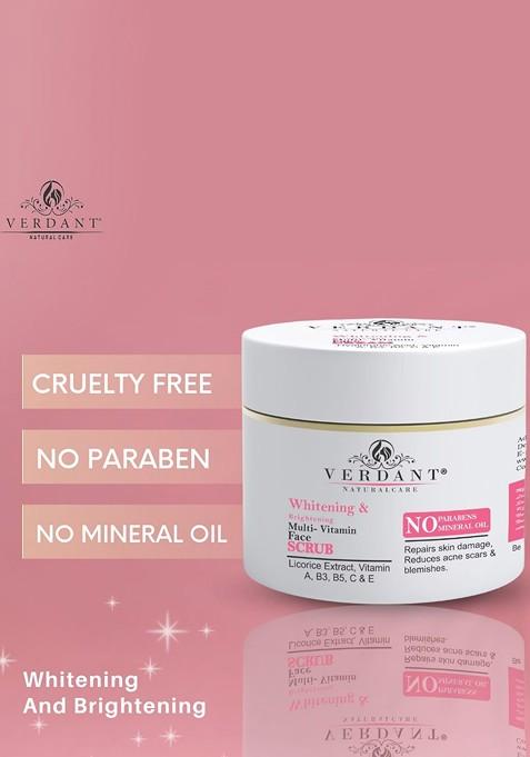 Verdant Natural Care Whitening Brightening Multi Vitamin Face Scrub 100 Ml