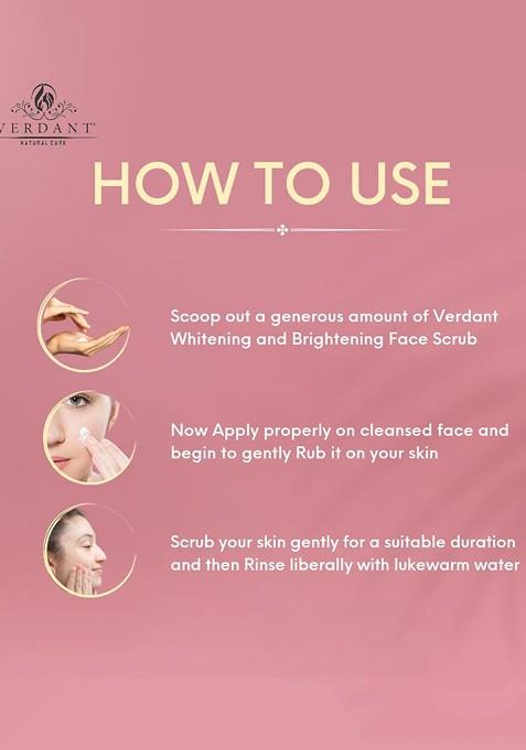 Verdant Natural Care Whitening Brightening Multi Vitamin Face Scrub 100 Ml