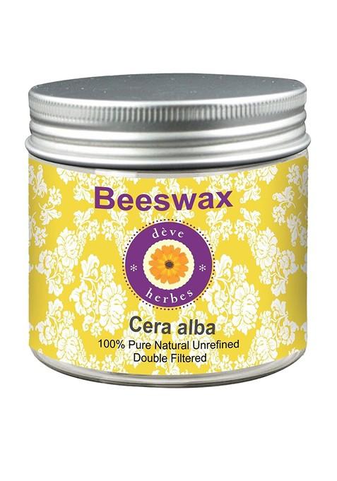 Deve Herbes Cera Alba Pure Natural Unrefined Double Filtered Beeswax 100G