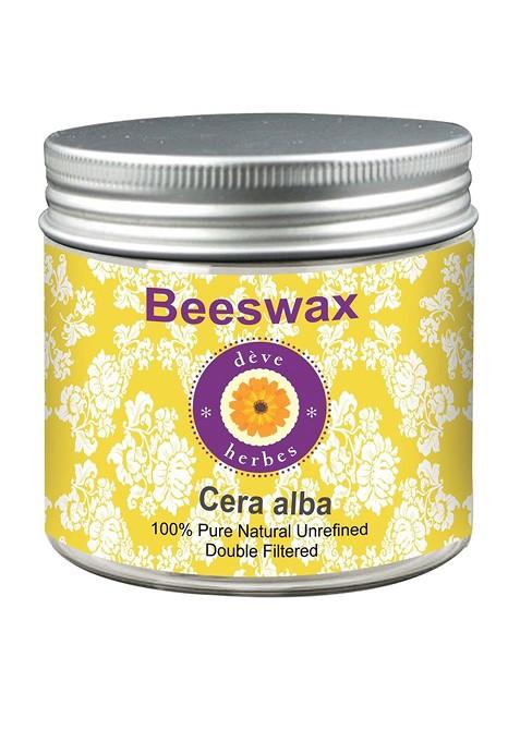 Deve Herbes Cera Alba Pure Natural Unrefined Double Filtered Beeswax 50G