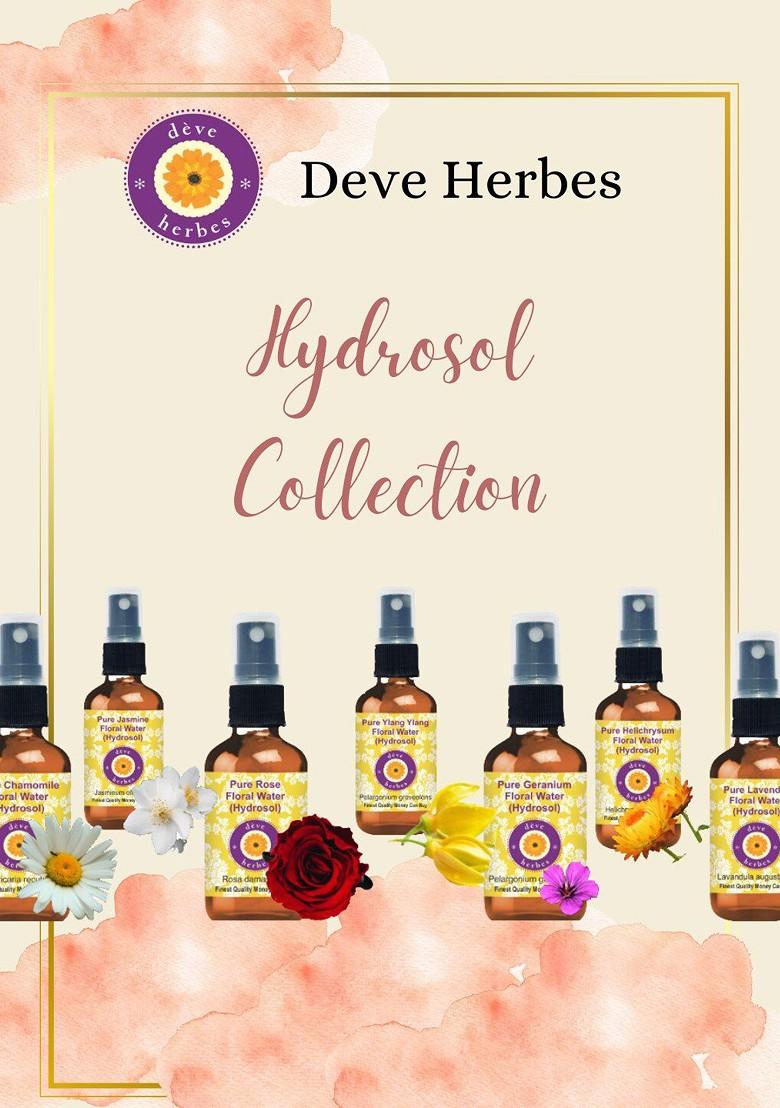 Deve Herbes Natural Therapeutic Grade Pure Rose Water Hydrosol Toner 100 Ml