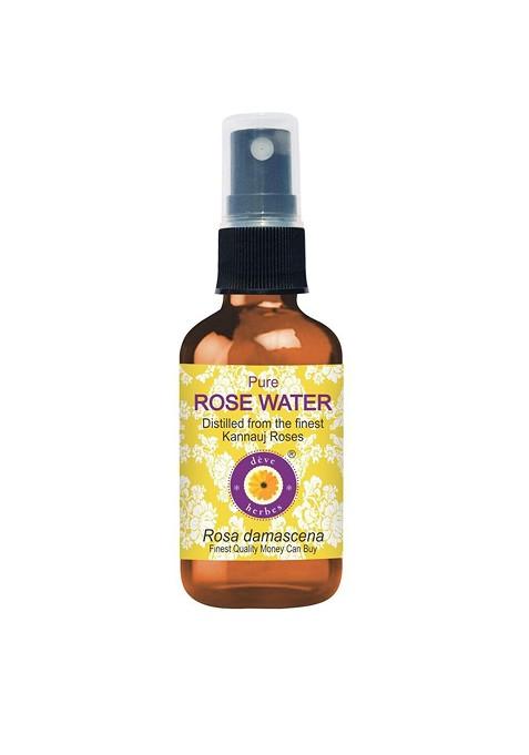 Deve Herbes Natural Therapeutic Grade Pure Rose Water Hydrosol Toner 100 Ml