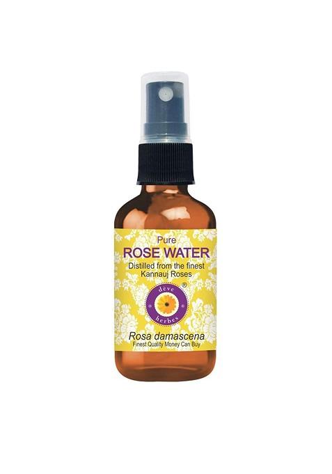 Deve Herbes Natural Therapeutic Grade Pure Rose Water Hydrosol Toner 50 Ml
