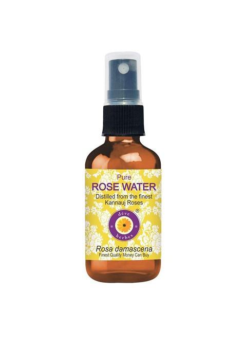 Deve Herbes Natural Therapeutic Grade Pure Rose Water Hydrosol Toner 100 Ml