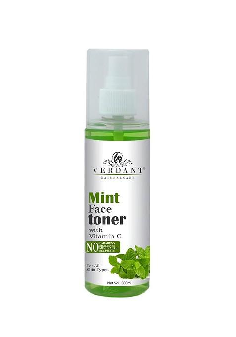 Verdant Natural Care Mint Face Toner With Vitamin C For All Skin Types 200 Ml