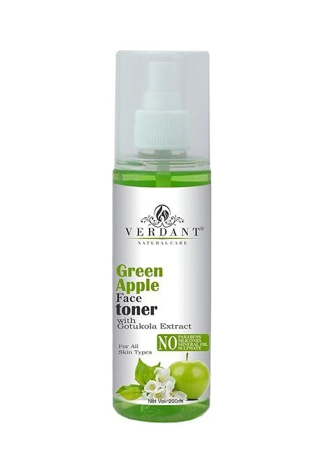 Verdant Natural Care Green Apple Face Toner With Gotukola Extract For All Skin Types 200Ml
