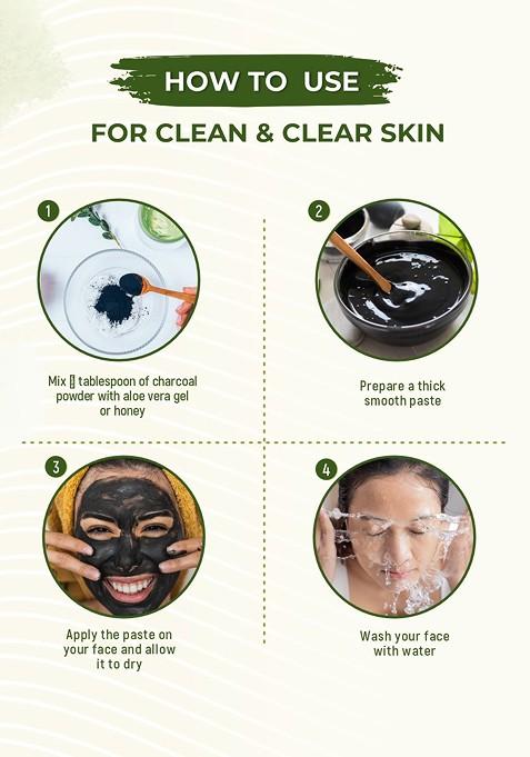 Indus Valley Bio Organic Pure Charcoal Face Pack Powder 250 G