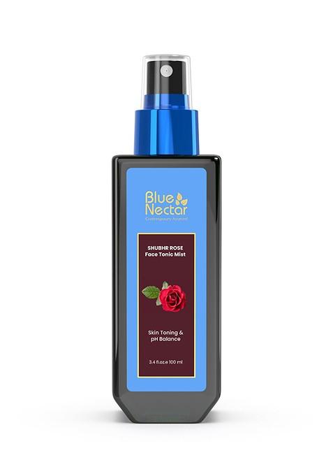 Blue Nectar Shubhr Steam Distilled Rose Toner Water Face Tonic Mist 100 Ml