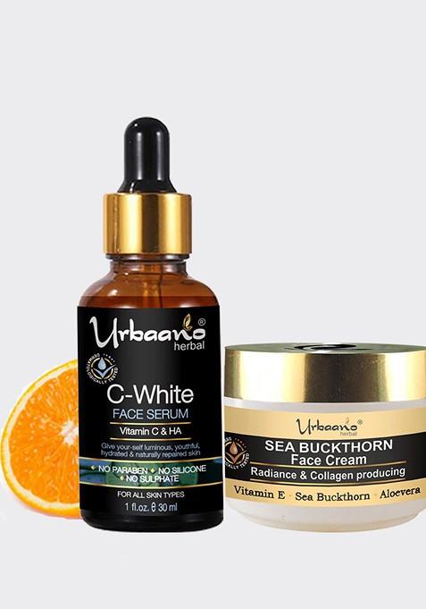 Urbaano Herbal Sea Buckthorn Face Cream 10 Vitamin C Ultra Serum