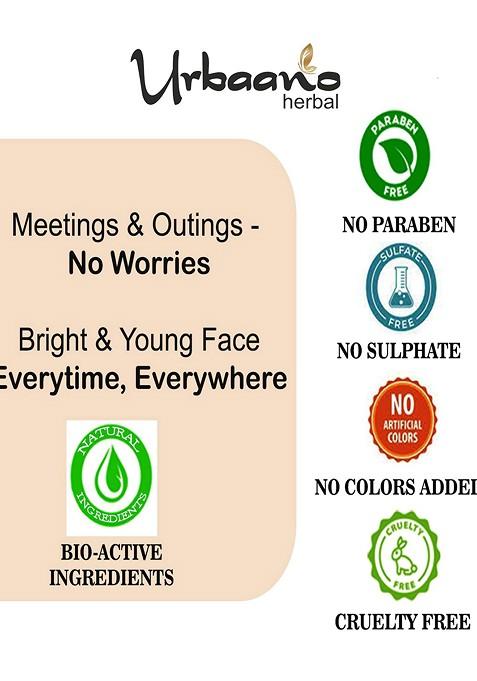 Urbaano Herbal Vitamin C Cream Face Serum Skin Care Gift Set