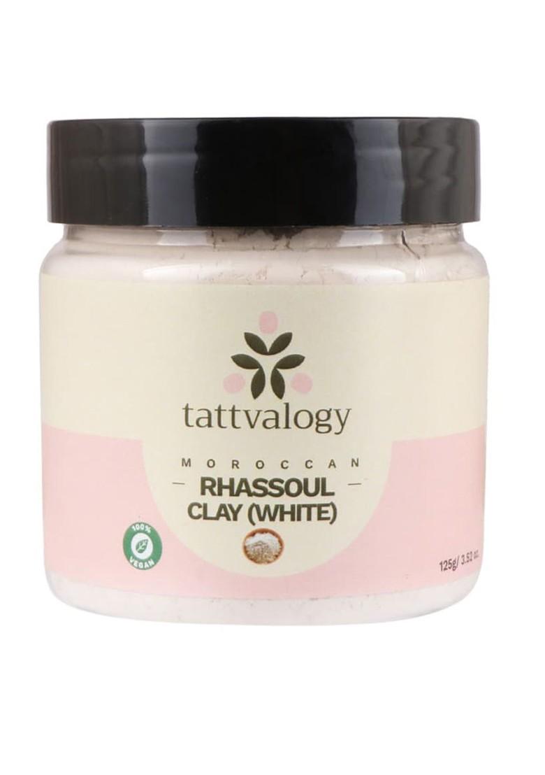 Tattvalogy Cruelty Free Vegan Moroccan Rhassoul White Clay Face Mask 125 G