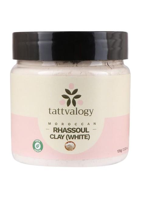 Tattvalogy Cruelty Free Vegan Moroccan Rhassoul White Clay Face Mask 125 G