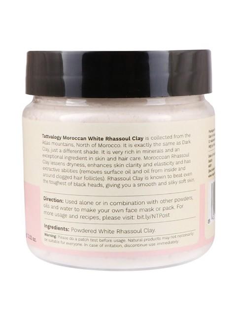 Tattvalogy Cruelty Free Vegan Moroccan Rhassoul White Clay Face Mask 125 G