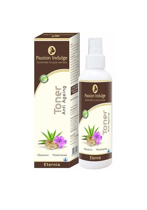 Passion Indulge Eternia Toner For Anti Aging With Geranium And Frankincense Oil 100 Ml