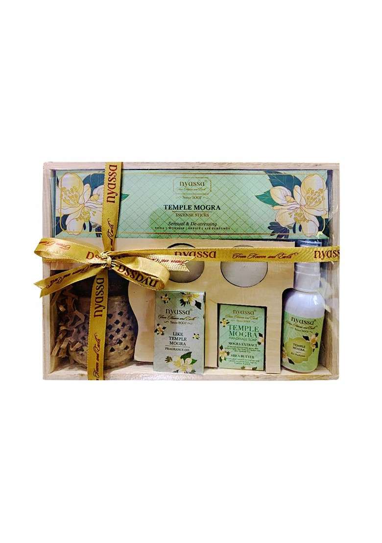 Nyassa Temple Mogra Luxury Festive Collection - Indya
