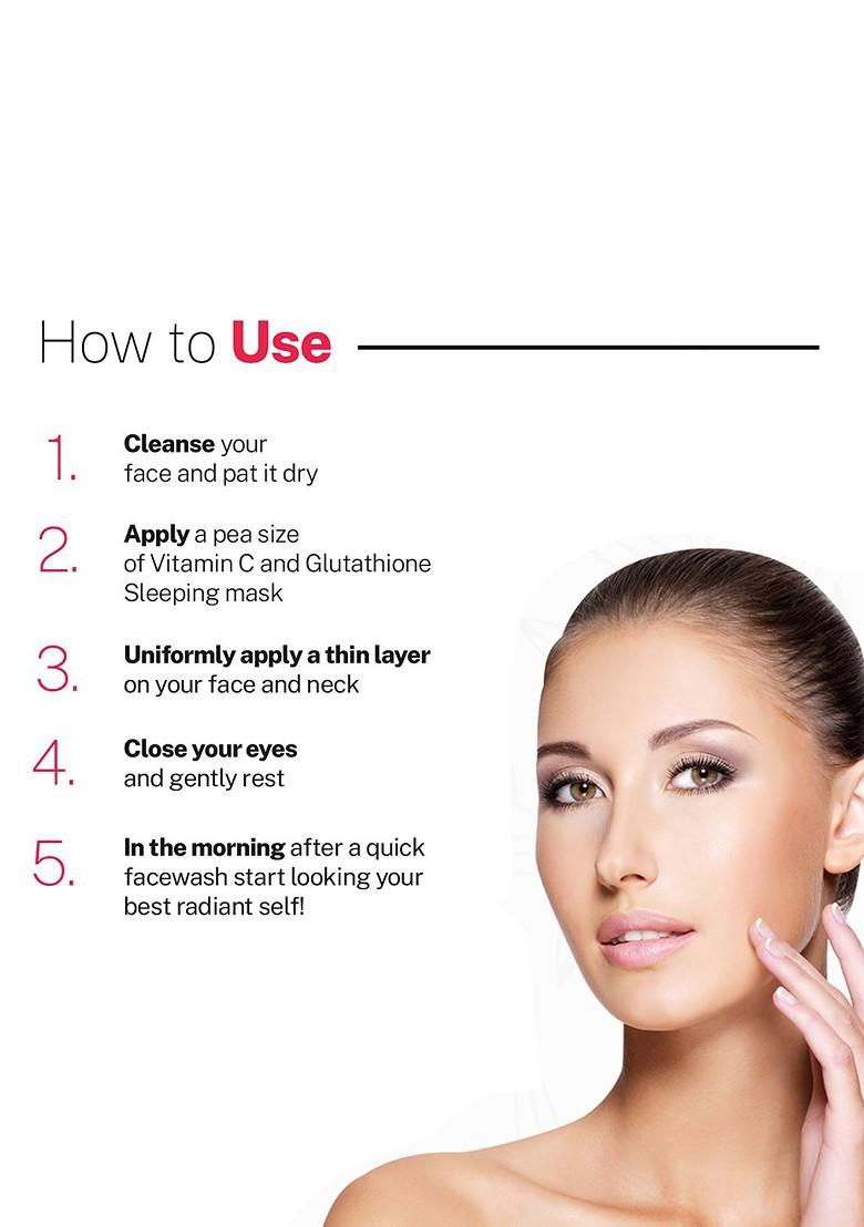 Love Earth Vitamin C Glutathione Glow Sleeping Mask For Skin Brightening 50G