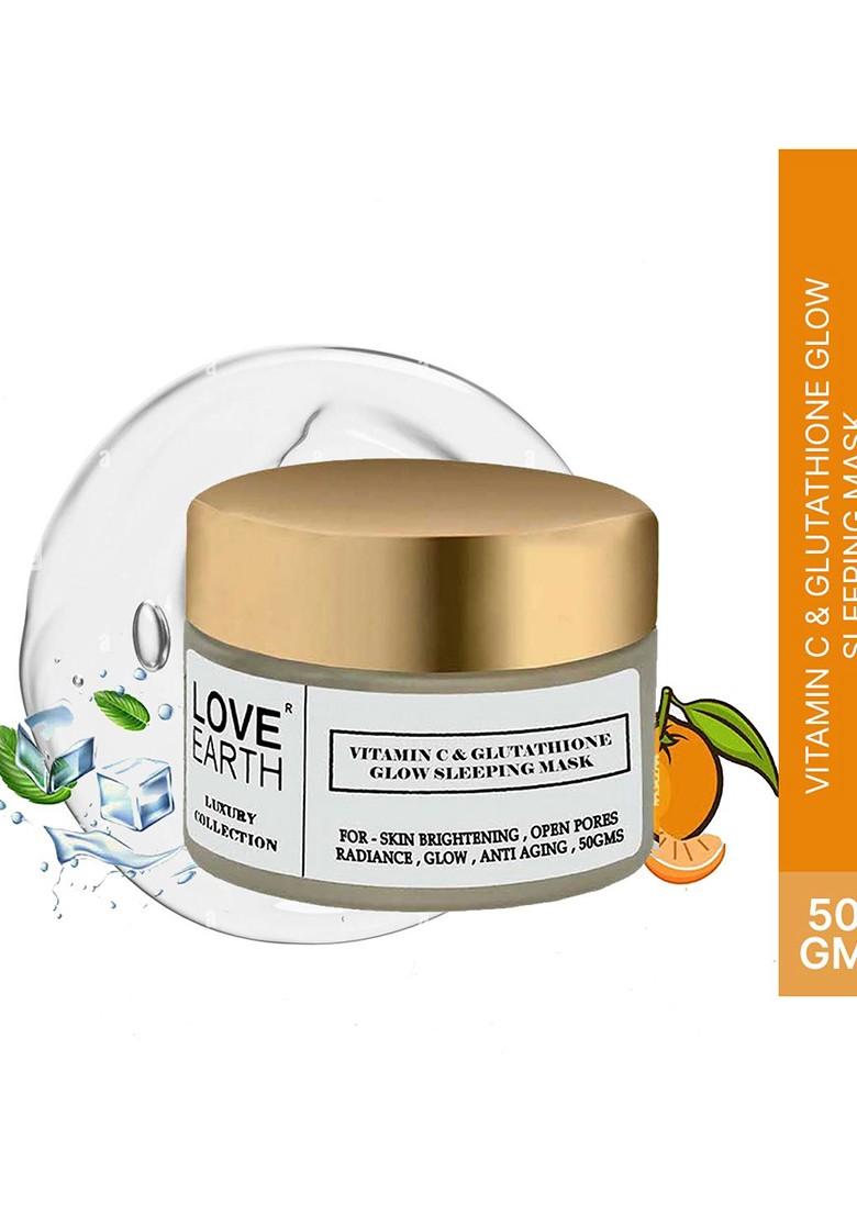 Love Earth Vitamin C Glutathione Glow Sleeping Mask For Skin Brightening 50G