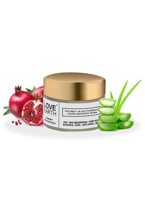 Love Earth Vitamin C Glutathione Glow Sleeping Mask For Skin Brightening 50G