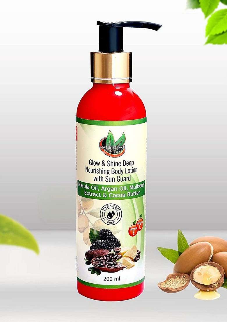 Naturenova Herbals Set Of Shower Gel Scrub Body Oil Lotion - Indya