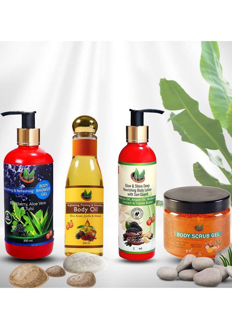 Naturenova Herbals Bath Body Combo 800Ml - Indya