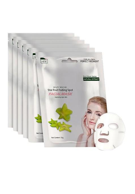 Mondsub Set Of 5 Star Fruit Face Sheet Mask 25 Gm