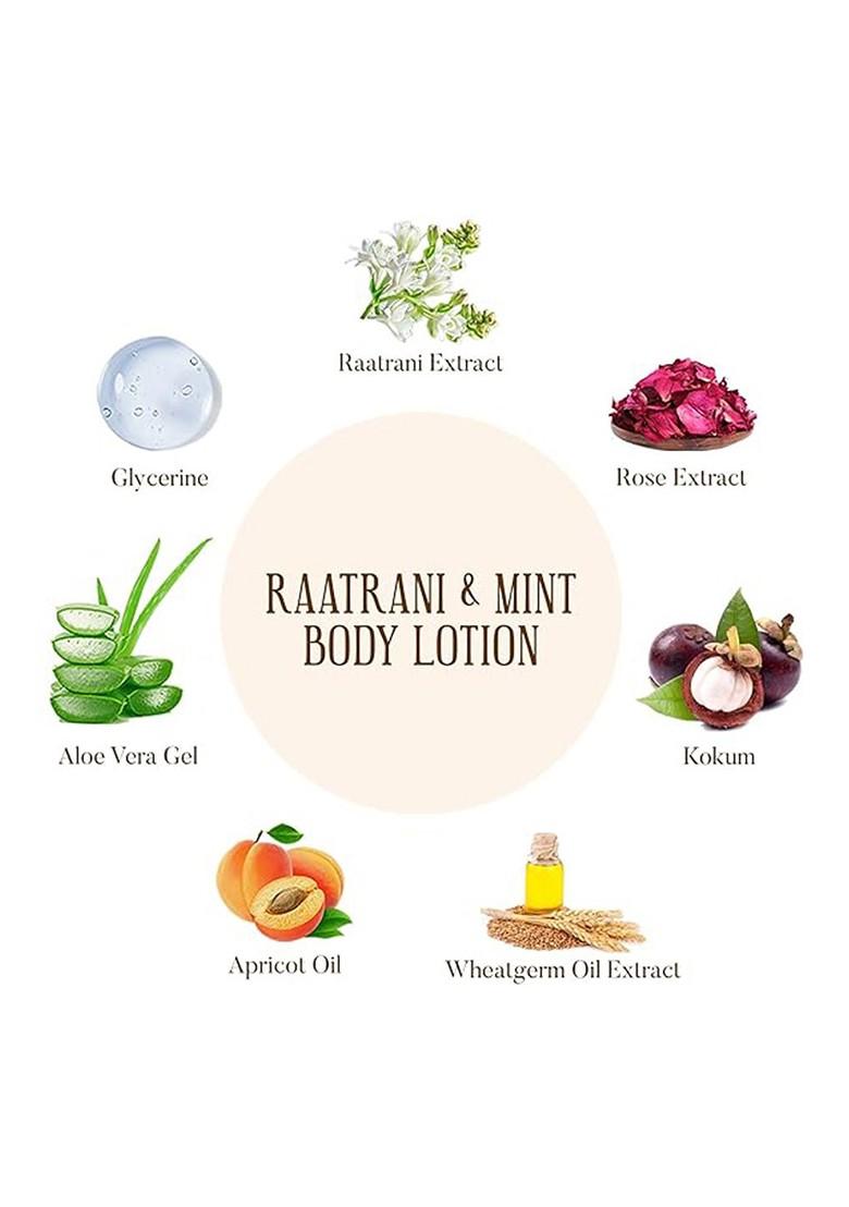 Ohria Ayurveda Raatrani Mint Moisturizing Body Lotion For Hydrating Softening 50 Ml